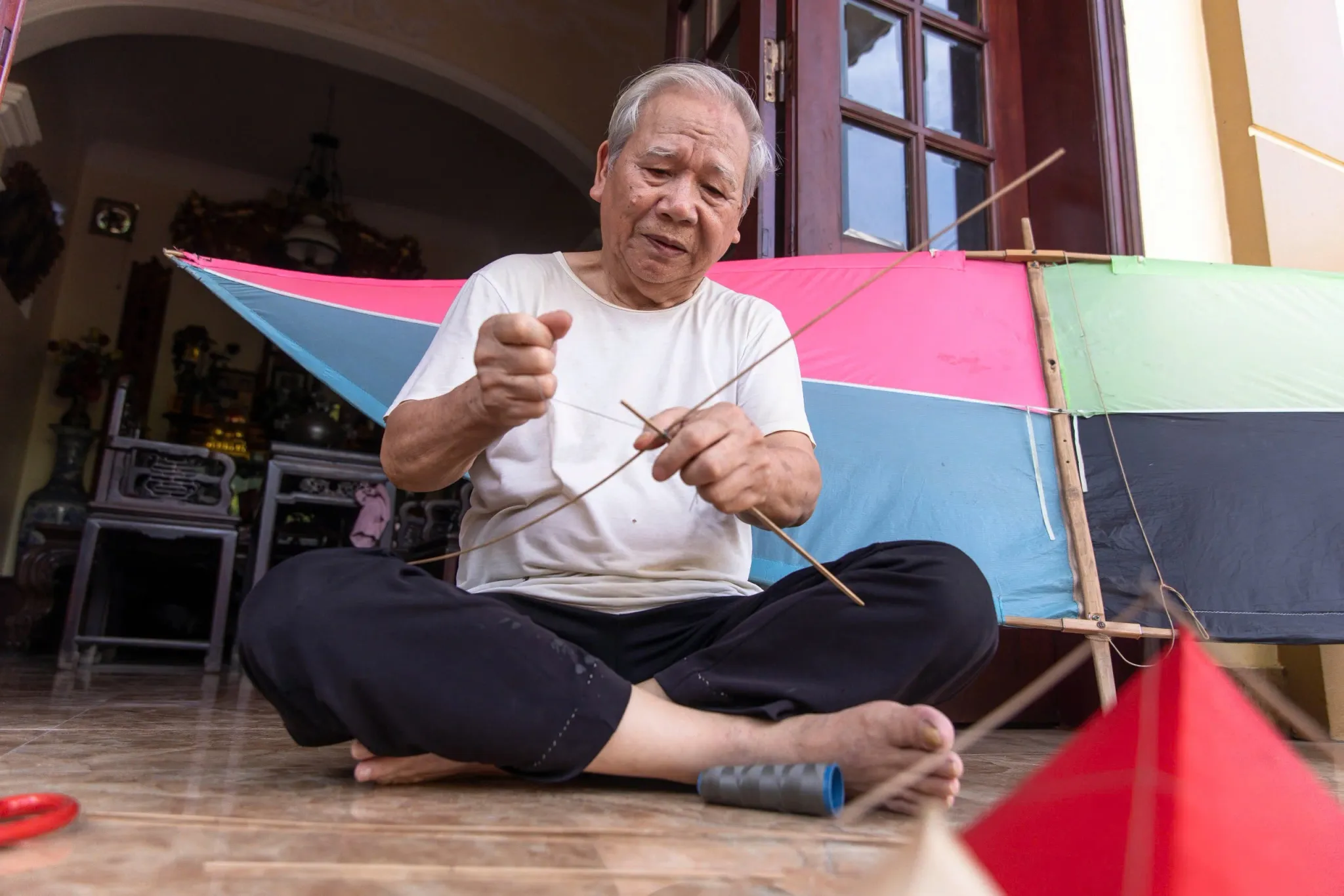Nghệ nhân làm diều làng diều sáo